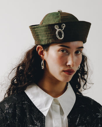 Calot Olive de profil