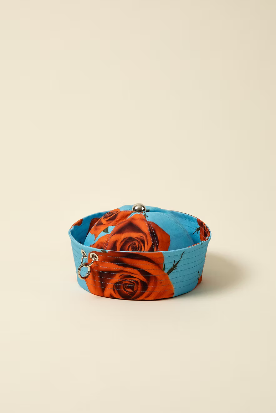 Calot Roses & Turquoise produit | ChristelleNoel Handmade