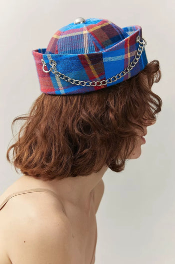 Calot Tartan Laine | ChristelleNoel Handmade