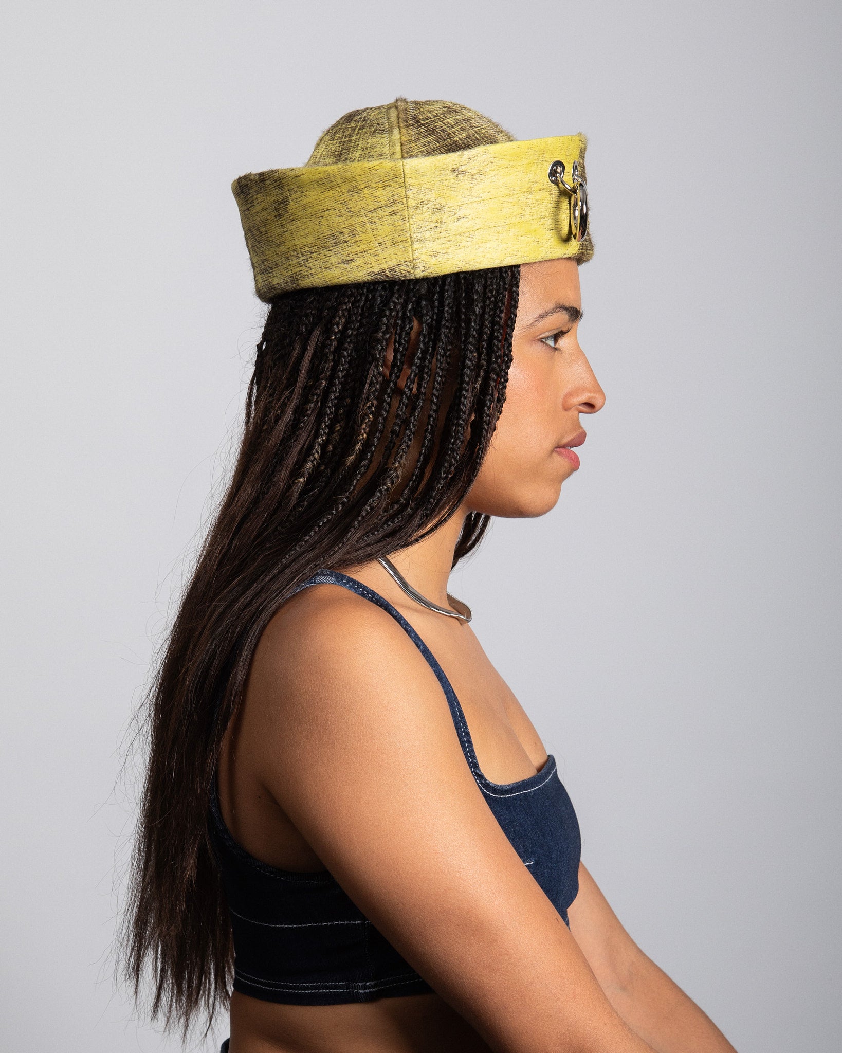 Calot Print cuir profil